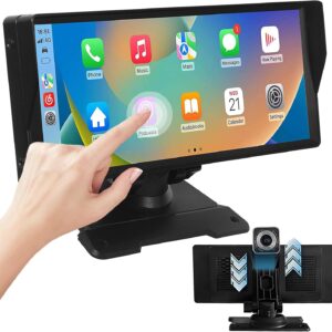 Wireless Carplay Auto, with 4K Adjustable Dash Cam